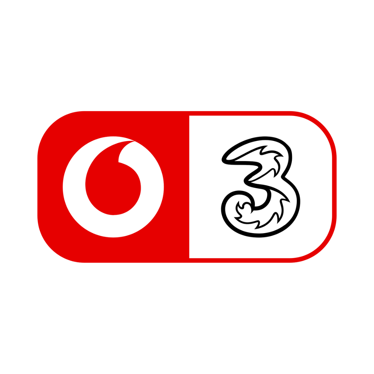 vodafone three updated icon